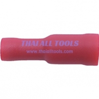 6.3mm RED FULLY INSULATED FEMALE PUSH-ON CONNECTOR TERMINALS (100/PACK) KENNEDY