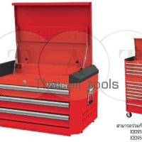 ตู้เครื่องมือช่าง 28 นิ้ว 3 ชั้น 3 ช่อง ขนาด W 710 x D 465 x H 375 mm เปิดฝาบนได้ KENNEDY INDUSTRIAL