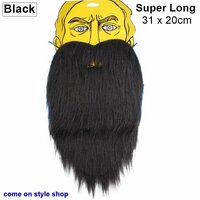 หนวดปลอม Super Long (Black)