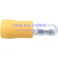 5.0mm YELLOW MALE SOCKET BULLET CONNECTOR TERMINALS (100/PACK) KENNEDY