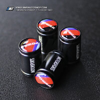 จุกลม Power สกรีนข้าง MOTORSPORTS **สีดำ**