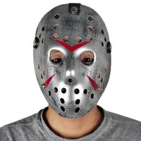 หน้ากากเจสัน ศุกร์ 13 Jason Friday The 13th หน้ากากปาร์ตี้ ออกงาน แฟนซี Party Mask (เงิน) Standard