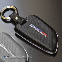 เคสกุญแจ BMW Performance รุ่น AC164 หลังลายคาร์บอน**สีดำ**
