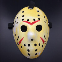 หน้ากากเจสัน ศุกร์ 13 Jason Friday The 13th หน้ากากปาร์ตี้ ออกงาน แฟนซี Party Mask (เหลือง) Standard