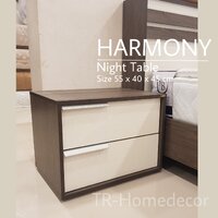 ตู้ข้างเตียง รุ่น NT-522 สีไลท์เวงเก้-เฟบริค