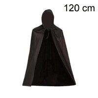 ผ้าคลุมฮู้ด Hood สีดำ ยาว 120 cm