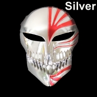 หน้ากาก Hollow Ichigo สีเงิน จากคอมมิคส์เรื่อง Bleach หน้ากากปาร์ตี้ หน้ากากญี่ปุ่น Hollow Ichigo Mask from the Comic Bleach (Silver) M270SL