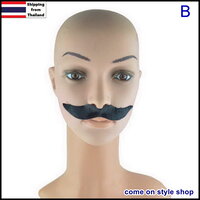B หนวดแฟนซี หนวดปลอม ปาร์ตี้ คอสเพลย์ ปลอมตัว วันเกิด Fancy Fake Beard for Funny Party