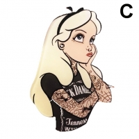 เข็มกลัดเจ้าหญิง เข็มกัลดแฟชั่น เข็มกลัดพังค์ ร็อค การ์ตูน Princess Icons Punk Rock Badge Pin Brooch (Cinderella)