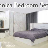 ชุดห้องนอน รุ่น Monica 5 ฟุต สีไวท์โกลด์