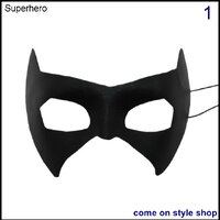 1 หน้ากากเแฟนซี สีดำ หน้ากากผู้ชาย หน้ากากปาร์ตี้ Black Masquerade Eye Fancy Party Mask for Men (Superhero)