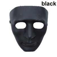 หน้ากากฮิปฮอป Jabbawockeez สีดำ หน้ากากปาร์ตี้ คอสเพลย์ ออกงาน เต้น การแสดง Hip Hop Jabbawockeez masquerade Halloween dance party fancy cosplay Costume (สีดำ) M201BK