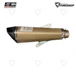 ท่อไอเสีย Slip-On SC MOTO รุ่น SM+ DK-2 GOLD MATTE สีดาร์ค-ทอง