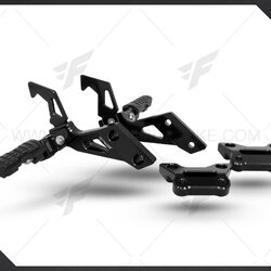 ชุดพักเท้าหลัง Fakie Kawasaki คาวาซากิ Ninja650 สีดำ