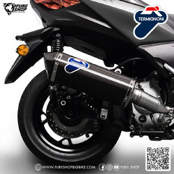 ท่อมอเตอร์ไซค์ Termignoni Slip on Carbon Euro 5 : for Yamaha XMAX300 2021