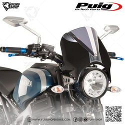 ชิลด์หน้า Puig Windshield Retrovision Carbon : for Yamaha XSR900 2017-2021
