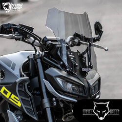 ชิลด์หน้า Were Wolf V-03 Smoke M530 : for Yamaha MT09 2017-2020