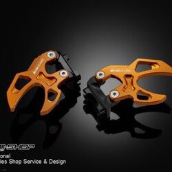 หางปลาตั้งโซ่ CHAIN ADJUSTERS WITH STAND HOOK BIKERS FOR HONDA MSX ส้ม