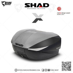 กล่องหลัง SHAD SH58X Grey ขนาด 58 ลิตร (สามารถขยายได้ 3 ระดับความจุ)