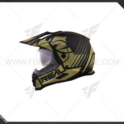 หมวกกันน็อค Real VENGER KAZA BLACK-YELLOW