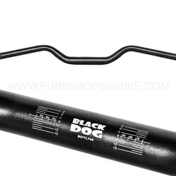 แฮนด์อ้วน BLACKDOG ทรงSTREET สีดำ