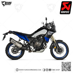 ท่อแต่ง Akrapovic Slip on Titanium New shape Logo Aluminium : for Yamaha Tenere 700 2019-2023