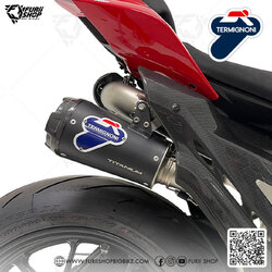 ท่อมอเตอร์ไซค์ Termignoni Evolution WSBK Black Twin : for Ducati Street Fighter V2 2022