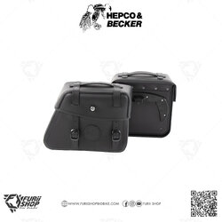 กระเป๋าข้าง HEPCO & BECKER : Saddle bag Rugged C-Bow/Cut out Cap 22 Liters/Pair C-Bow out Cap 24 Liters/Pair Black