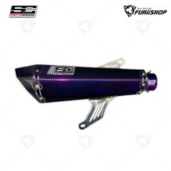 ท่อไอเสีย Slip-On SC MOTO รุ่น SM+ SD-3 VIOLET SHINY สีเงา - ม่วง