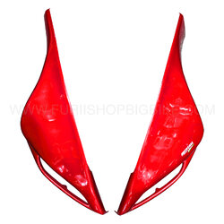 ครอบหน้ากาก MOTOZAAA สีแดง FOR YAMAHA R15 2017