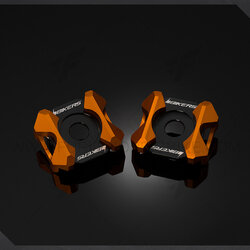 แผ่นสเกลตั้งโซ่ (ChainAdjusterPlates) Kawasaki NINJA 250 (2013)