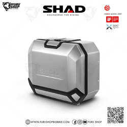 กล่องข้าง SHAD TR36L (ซ้าย) Silver ขนาด 36 ลิตร (ไม่สามารถเก็บหมวกกันน็อคได้)
