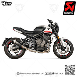 ท่อแต่ง Akrapovic Black : for Triumph Trident 660 2021-2023