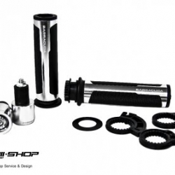 ปลอกแฮนด์ baracuda สีเงิน