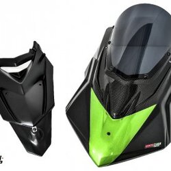 ชิวหน้า MOTOZAAA V2 สีเขียว FOR KAWASAKI Z1000