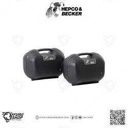 กล่องข้าง HEPCO & BECKER : Orbit Side Case Orbit Side Case Set For C-Bow Carrier Black