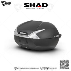 กล่องหลัง SHAD SH47 White Reflector ขนาด 47 ลิตร