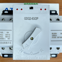 ATS 2P 63A Dual Power ATS สวิตซ์สลับแหล่งจ่ายไฟ อัตโนมัติ ระบบไฟฟ้าสำรอง ats Automatic transfer switch