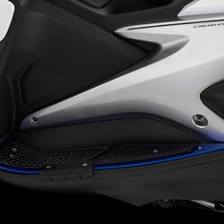 แผ่นวางเท้าพร้อมกันล้มด้านข้าง BIKERS สีน้ำเงิน FOR YAMAHA AEROX155