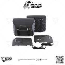 กระเป๋า HEPCO & BECKER : SIDEBAGS XTRAVEL BASIC INCL. 2X UNIVERSAL HOLDING PLATES FOR SIDE CARRIER anthracite