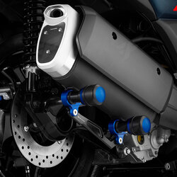 Exhaust Protector ชุดกันล้มใต้ท่อไอเสีย X-MAX 300 ท่อแต่ง ท่อสูตร ท่อบิ๊กไบค์ ท่อBigbike ท่อไอเสีย