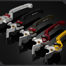 ก้านเบรกหลังปรับระดับพับได้ (ก้านใหญ่) (Extra Large Folding Adjustable Front Brake Lever) Bikers Honda Forza 300 (2013-2017) ก้านเบรค