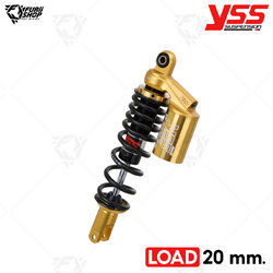 โช๊คหลังแต่ง YSS G-SERIES Gold Edition Smooth LOAD 20 mm. (OC302-320T-11-883M) : for Honda Click 160 '22