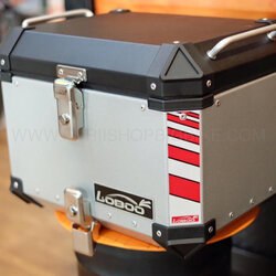 กล่องบน LOBOO PIKE TRACKER 45L สีเงิน 1ใบ พร้อมชุดยึดบน FOR BMW R1200GS
