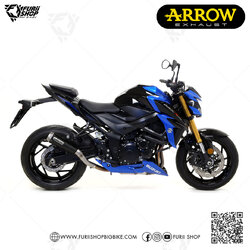 ท่อมอเตอร์ไซค์ Arrow Slip on Moto GP SS Black : for Suzuki GSXS750 2017-2020