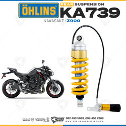 โช๊คหลัง โช๊คแต่ง โช๊คมอเอตร์ไซค์ OHLINS SUBTANK FOR คาวาซากิ KAWASAKI Z900 (KA 739)