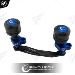 ชุดกันล้มข้างท่อไอเสีย REVO V2 ADVใช้ PCX150'18 FORZA น้ำเงิน