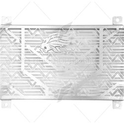 การ์ดหม้อน้ำ LEON สีเงิน FOR KAWASAKI NINJA400