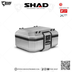 กล่องหลัง SHAD TR37 Silver ขนาด 37 ลิตร (ไม่สามารถเก็บหมวกกันน็อคได้)