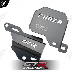 ฝาครอบคอยล์ไฟ+ครอบสายดีส(อลูมิเนียม) GTR FORZA-350,300 NEW ดำ